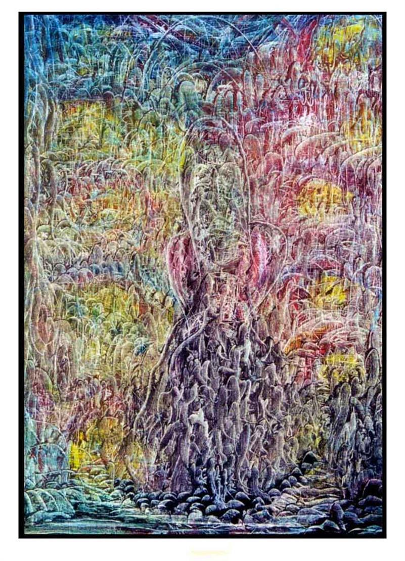 Multidimensional Painting By Daniel Pavon Cuellar.
How Many People Can You See In This Painting?